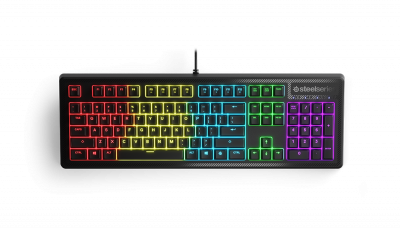Клавиатура игровая SteelSeries  Apex 150 <64666/64668, Мебранная, USB, RGB, 156*463*42mm>