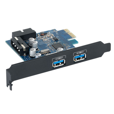 Карта расширения USB PCI-E ORICO PVU3-2O2I-V1 <USB3.0 Тип-A * 2, PCI-E, BLACK, 121*86* 21.6mm> Карта расширения USB PCI-E ORICO PVU3-2O2I-V1 <USB3.0 Тип-A * 2, PCI-E, BLACK, 121*86* 21.6mm>