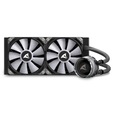 Жидкостная система охлаждения Sharkoon S80 RGB <S-1700/1200/115x/20xx, AM5/4/3, FAN120>