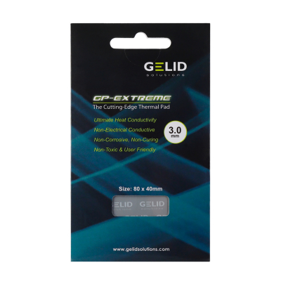 Термопрокладка, heatsink compound, Gelid GP-Extreme, 80x40x3mm, 2.8g/cm3