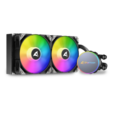 Жидкостная система охлаждения Sharkoon S70 RGB <S-1700/1200/115x/20xx, AM5/4/3, FAN120>