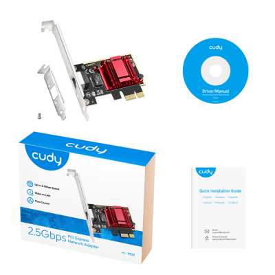 Сетевой адаптер PCI-E CUDY PE25 <2.5G PCI Express Adapter>