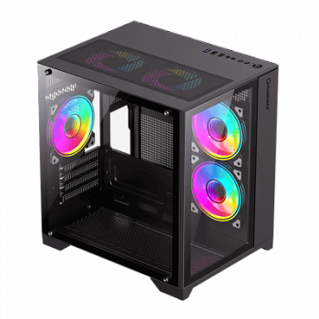 Корпус ПК без БП GameMax Infinity Mini Black <MATX>