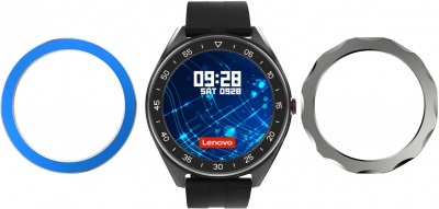 Смарт-часы Lenovo R1 Black <1.33” TFT HD, 2.5D стекло, BT 4.2, 180mAh, IP68-ATM3, Android/iOS>