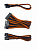 Кабель комплект питания ПК ORANGE-BLACK <папа-мама, Pin*1, 8Pin*2, 4Pin*2, без фиксаторов>