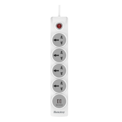 Сетевой фильтр Huntkey USB SZN507 5M <белый, 4 универсальные розетки + 2 USB, USB:5V/1A, 0.75> v.2 Сетевой фильтр Huntkey USB SZN507 5M <белый, 4 универсальные розетки + 2 USB, USB:5V/1A, 0.75> v.2