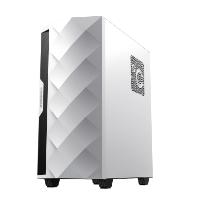 Корпус ПК без БП GameMax Diamond COC White  <MATX, 1x120FAN, 1x140COC>