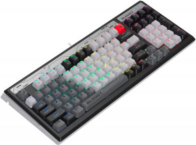 Клавиатура игровая Bloody B950 Grey <компакт, RGB-LED, USB, мех клавиатура переключателями>