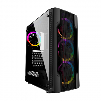Корпус Wintek Star JX188-2 TG, ITX/ATX, USB 1*3.0/2*2.0, HD-Audio+Mic, 0,5mm, 3*ARGB fan +controller Корпус Wintek Star JX188-2 TG, ITX/ATX, USB 1*3.0/2*2.0, HD-Audio+Mic, 0,5mm, 3*ARGB fan +controller