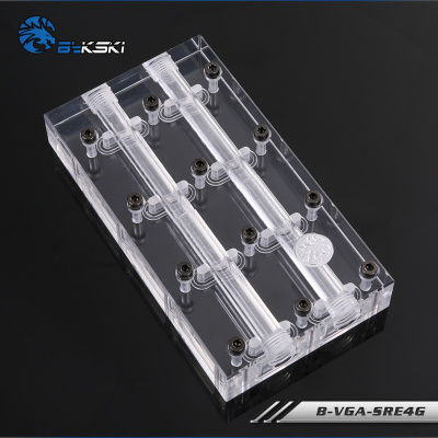 Мост жидкостного охлаждения для VGA Bykski B-VGA-L4-4WAY <L4/4Way, SLI/CF, Прозрачный>