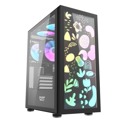 Корпус ПК без БП DarkFlash Dk210 Graffiti <ATX, 2x3.5, 1xUSB 3.0, 2xUSB2.0, Audio, 410*210*480mm> Корпус ПК без БП DarkFlash Dk210 Graffiti <ATX, 2x3.5, 1xUSB 3.0, 2xUSB2.0, Audio, 410*210*480mm>