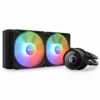 Жидкостная система охлаждения NZXT Kraken 240 RGB <2x120mm RGB, 1.54” LCD Display, black>