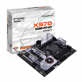 Материнская плата AM4 Colorful X570 CVN GAMING PRO YV14 <4*DDR4, 1*PCIE 4.0,  DP+HDMI+TypeC, ATX>