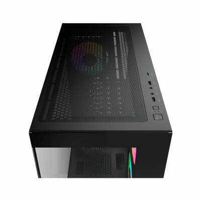 Корпус ПК без БП Ocypus Gamma C72 BK ARGB ATX/mATX/ITX 3xUSB Черный Gamma-C72-BKD400XX-GL