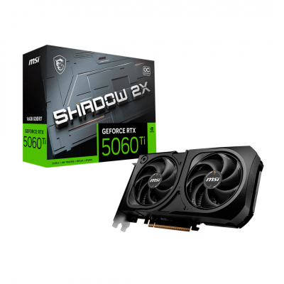 Видеокарта MSI GeForce RTX 5060 Ti 16G SHADOW 2X OC PLUS, 16Gb GDDR7 128-bit HDMI 3xDP G506T-16S2CP Видеокарта MSI GeForce RTX 5060 Ti 16G SHADOW 2X OC PLUS, 16Gb GDDR7 128-bit HDMI 3xDP G506T-16S2CP