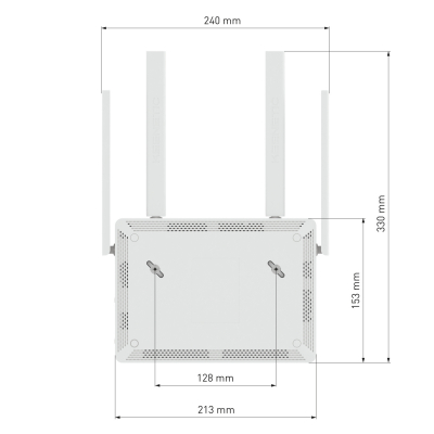 Маршрутизатор беспроводной AX1800 GbE Keenetic Hopper KN-3810 Wi-Fi 6