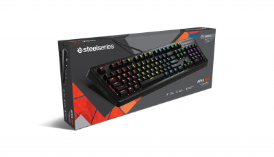 Клавиатура игровая SteelSeries  Apex 150 <64666/64668, Мебранная, USB, RGB, 156*463*42mm>