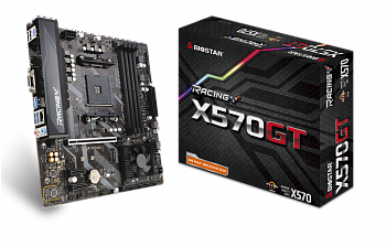Материнская плата AM4 Biostar X570GT <ATX, 4xDDR4, VGA, HDMI, M2, USB2.0x4, USB3.0x8>