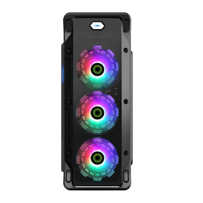 Корпус ПК без БП GameMax StarLight FRGB Black <ATX, 4x120mm, USB3.0x1, USB2.0x2, 205x470x440>