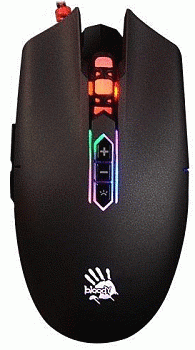 Мышь игровая Bloody Q80 USB <3200 CPI, 2.41Mpixels/sec, 125~1,000Hz/sec, 1.8m>