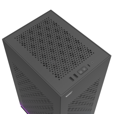 Корпус ПК без БП DarkFlash DLH21 BLACK <ITX, 1x3.5, 2xUSB 3.0, 1xType C, 238.8*175*412mm >