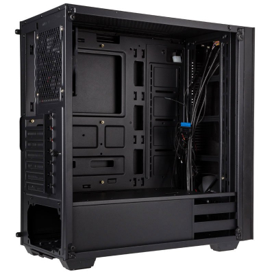 Корпус ПК без БП Kolink Stronghold Midi-Tower, Tempered Glass - black Window , ARGB