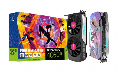 Видеокарта ZOTAC GAMING RTX 4060Ti Twin Edge OC SPIDER-MAN: Across the Spider-Verse Bundle