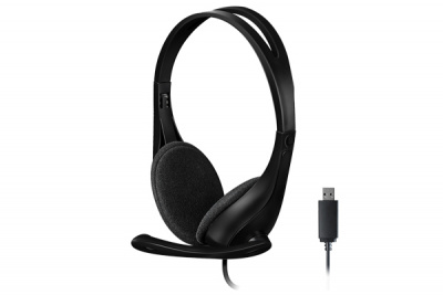 Наушники+микрофон A4tech HU-9 <USB, 20Hz-20KHz, 32ohm, 100Db, 180cm>