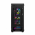 Корпус Wintek Andromeda D531-B TG, Micro ATX, USB 2*3.0/1*2.0, HD+Mic, 0,5mm, 3*12cm RGB fan, black