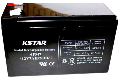 Аккумуляторные батареи для ИБП Kstar 6-FM-7 <12В, 7 Ач, 151*65*95mm ,2kg>