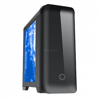 Корпус ПК без БП GameMax H602BK <MATX, 2x3,5, 2x2,5, 1хUSB3.0, 2хUSB2.0, 188x440x407mm>