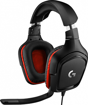 Наушники+микрофон игровые Logitech G332 <20 – 20000 Гц, mini-Jack 3.5mm, 2 м, 981-000757>