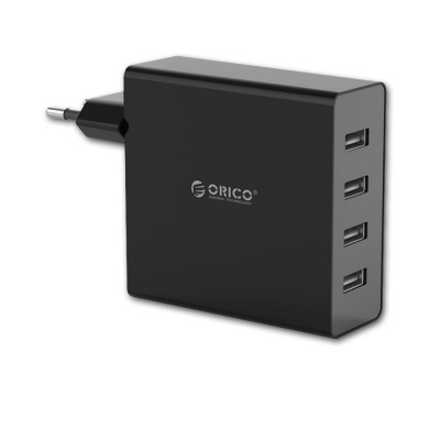 Зарядное устройство ORICO DCW-4U-EU-BK-PRO от сети с USB выходом <4 Port USB, 30W, 75.8*74*30mm> Зарядное устройство ORICO DCW-4U-EU-BK-PRO от сети с USB выходом <4 Port USB, 30W, 75.8*74*30mm>