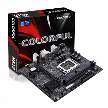 Материнская плата S-1700 H610 Colorful H610M-E M.2 V20 <1700, DDR4-3200, HDMI+VGA>