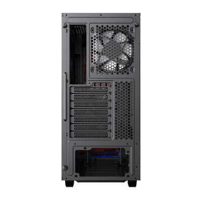 Корпус ПК без БП GameMax Precision Black <MATX, 1x120FAN, 1x140COC>