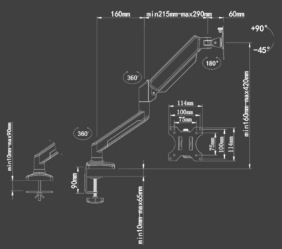 Настольное крепление для монитора Smart MA-06