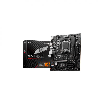 Материнская плата MSI PRO A620M-B AM5 2xDDR5 4xSATA3 RAID M.2 VGA HDMI mATX