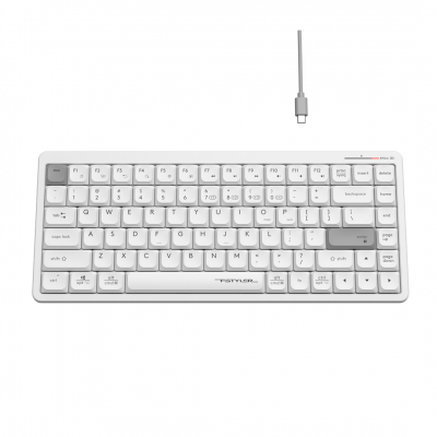 Клавиатура беспроводная A4tech Fstyler FBX53C White <USB 2.4GHz, BT, ACC, WHITE>