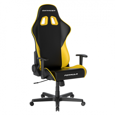 Игровое кресло DXRacer Formula GC/LFD23LTC/NY <искусственная кожа, BLACK YELLOW>