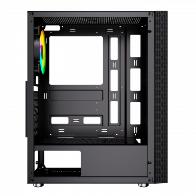 Корпус Wintek Mosaic PW09-05-B TG, ATX/Micro ATX, USB 1*3.0/2*2.0, HD-Audio+Mic, 0,5 mm,1*12cm fRGB