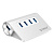 USB Хаб ORICO M3H4-V1-SV-BP <USB3.0x4, SILVER, 93*66*32mm> V2