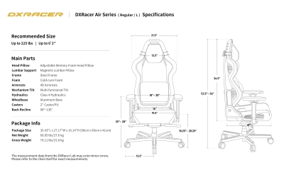 Игровое кресло DXRacer Air-B-Black Mesh-Black