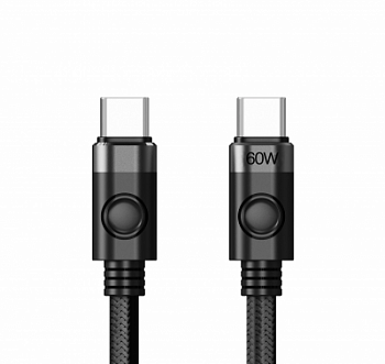 Кабель TypeC ORICO CDX-60CC-BK-BP <1М, PD60W, Black>
