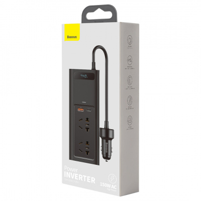 Автомобильный инвертор Baseus In-car Power Inverter 220V 150W