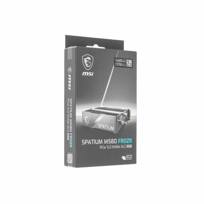 Твердотельный накопитель 2000Gb SSD MSI SPATIUM M580 FROZR PCIe 5.0 NVMe R14600 MB/s W12700MB/s