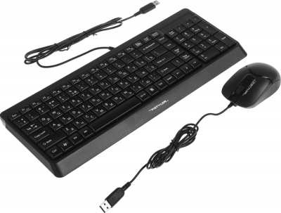 Клавиатура+мышь A4tech Fstyler F1512S-Black Fstyler USB