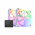 Вентилятор для корпуса NZXT F140RGB DUO + контроллер (2-pack) белый Вентилятор для корпуса NZXT F140RGB DUO + контроллер (2-pack) белый