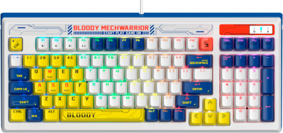 Клавиатура игровая Bloody B950 Blue <компакт, RGB-LED, USB, мех клавиатура переключателями> Клавиатура игровая Bloody B950 Blue <компакт, RGB-LED, USB, мех клавиатура переключателями>