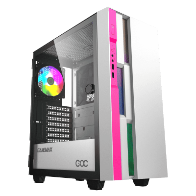 Корпус ПК без БП GameMax Brufen C3 COC WP <ATX, Tempered Glass, (L)360*(W)210*(H)440mm>