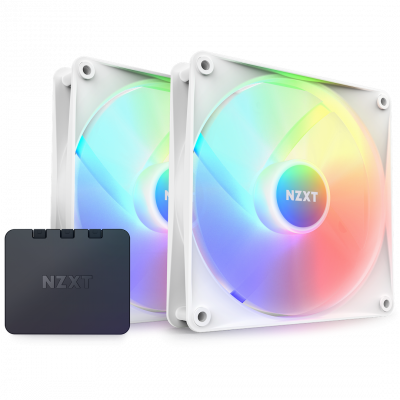 Вентилятор для корпуса NZXT F140RGB CORE + контроллер (2-pack) белый